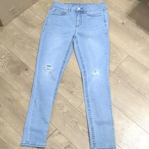 Seven 7 Women's Skinny Blue Jeans High rise Tummy Less Size 6